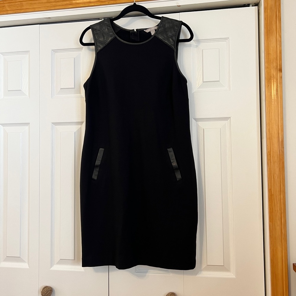 Banana Republic black leather jacket and coordinating dress - Picture 2 of 12